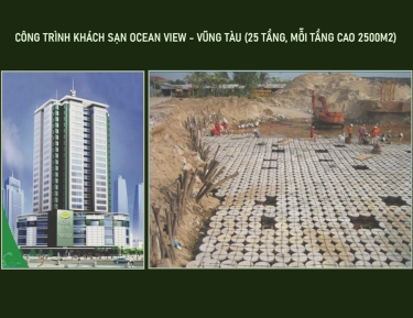 CÔNG TRÌNH KHÁCH SẠN OCEAN VIEW - VŨNG TÀU ( 25 TẦNG,MỖI TẦN CAO 2500m2)